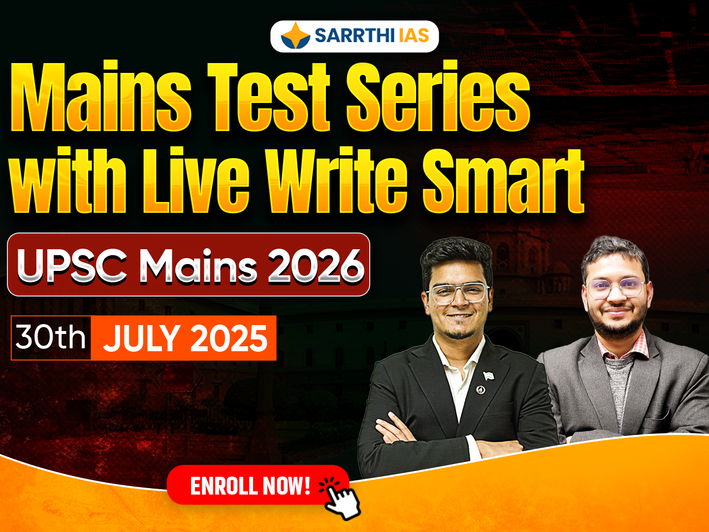 UPSC 2026 Mains Test Series with LIVE Write Smart for 2026